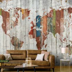 کاغذ دیواری نقش جهان