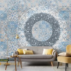 پوستر دیواری پتینه فیروزه ای